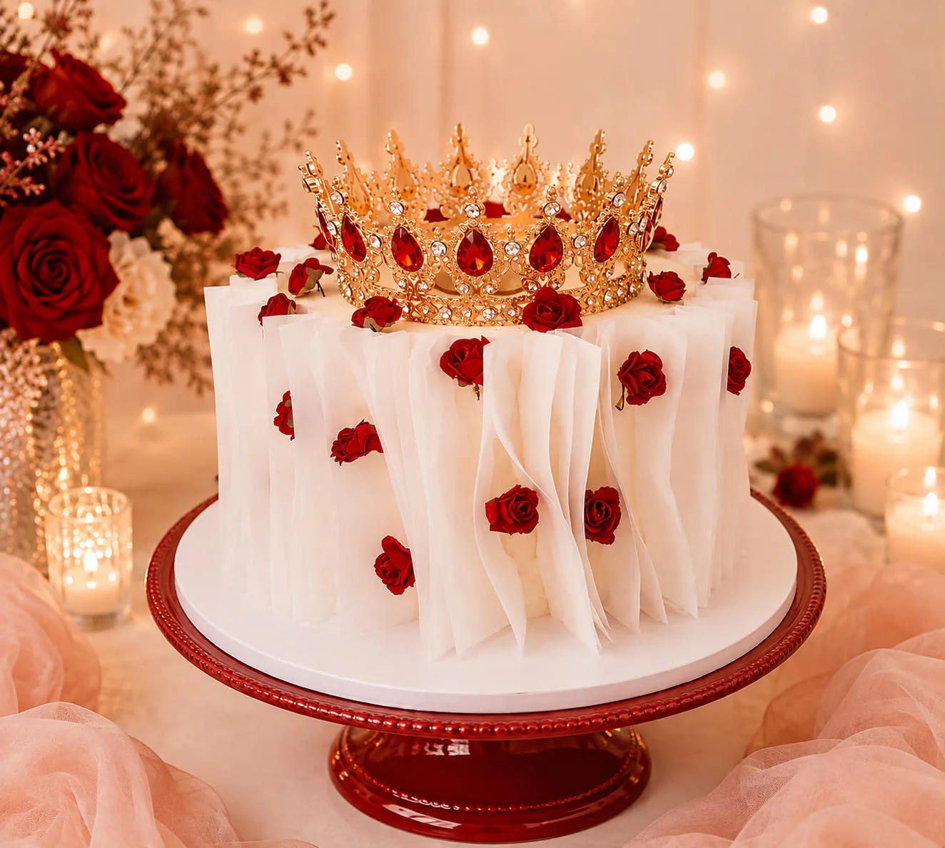 Women’s celebration cake handmade by Anila in Norwich