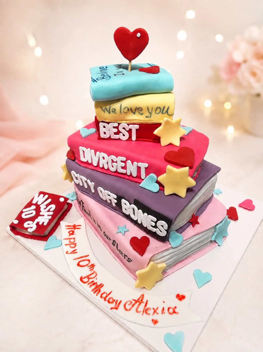 Women’s celebration cake handmade by Anila in Norwich