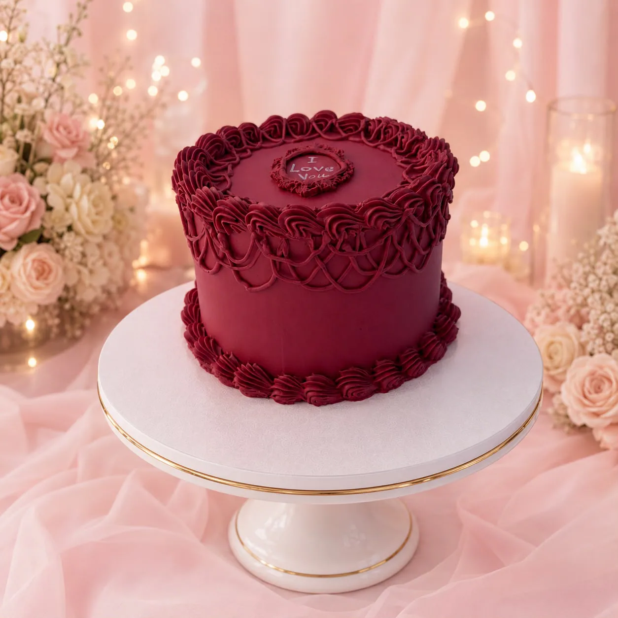 Women’s celebration cake handmade by Anila in Norwich