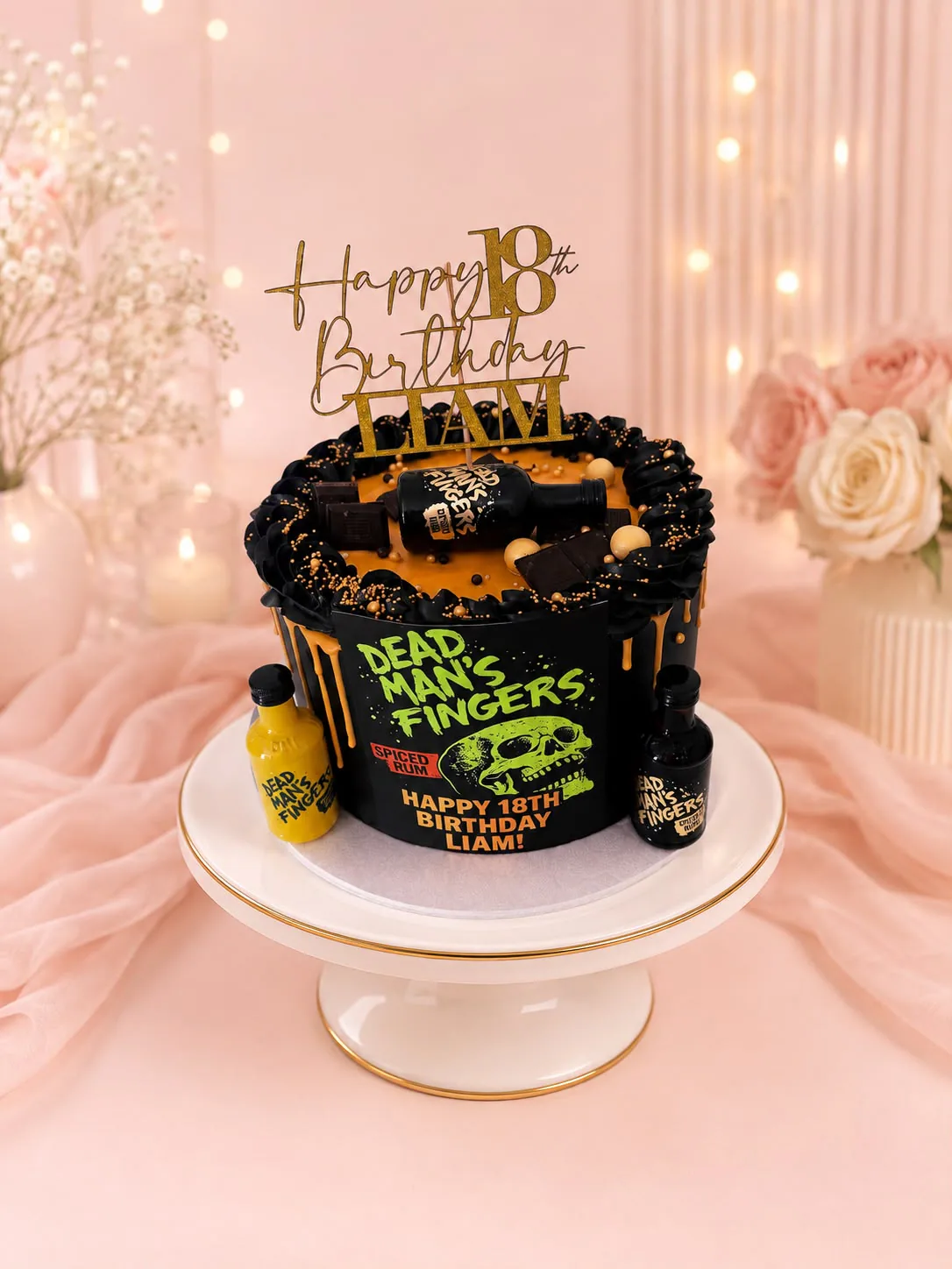 Men’s celebration cake handmade by Anila in Norwich