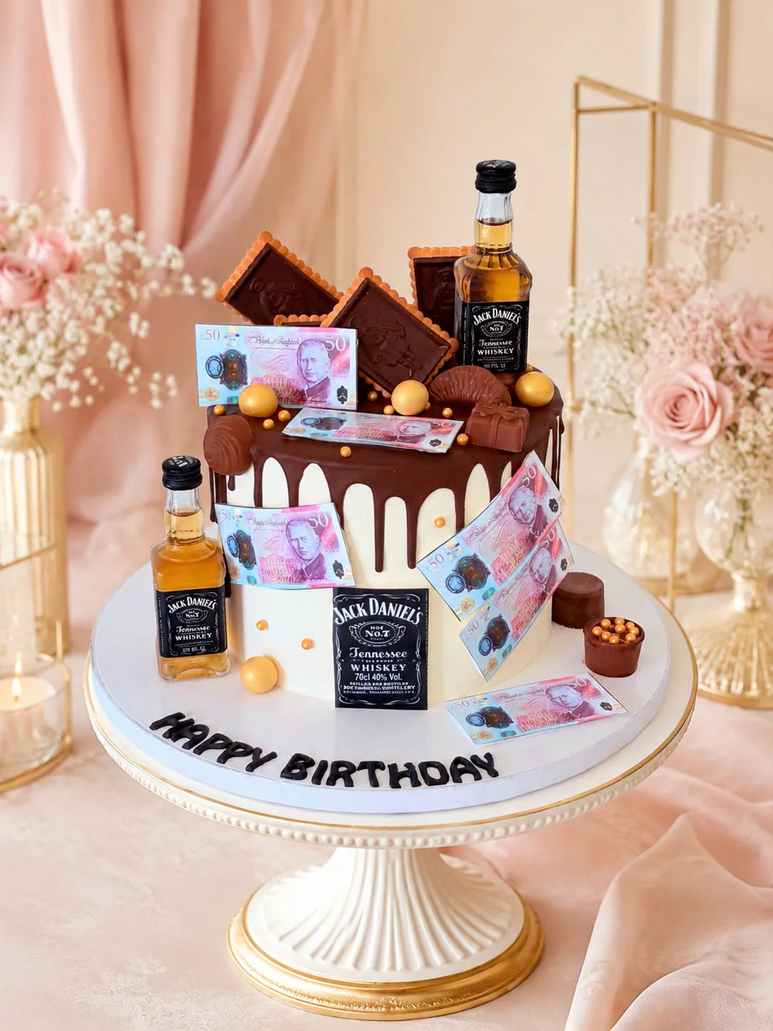 Men’s celebration cake handmade by Anila in Norwich
