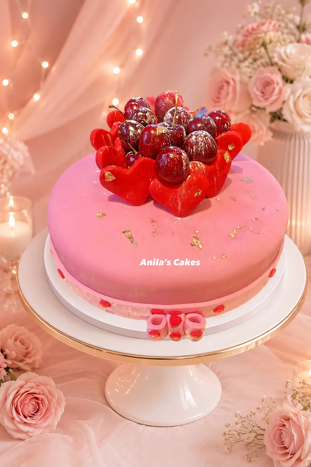Women’s celebration cake handmade by Anila in Norwich
